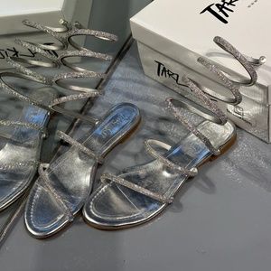 Tarzkiz Silver & Crystal Sandal